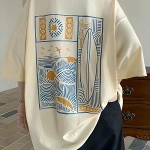 Y2K Aesthetic Soft Boy Summer Tee - Trendy 2000s Fashion Top