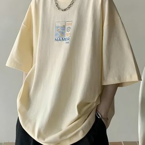 Y2K Aesthetic Soft Boy Summer Tee - Trendy 2000s Fashion Top