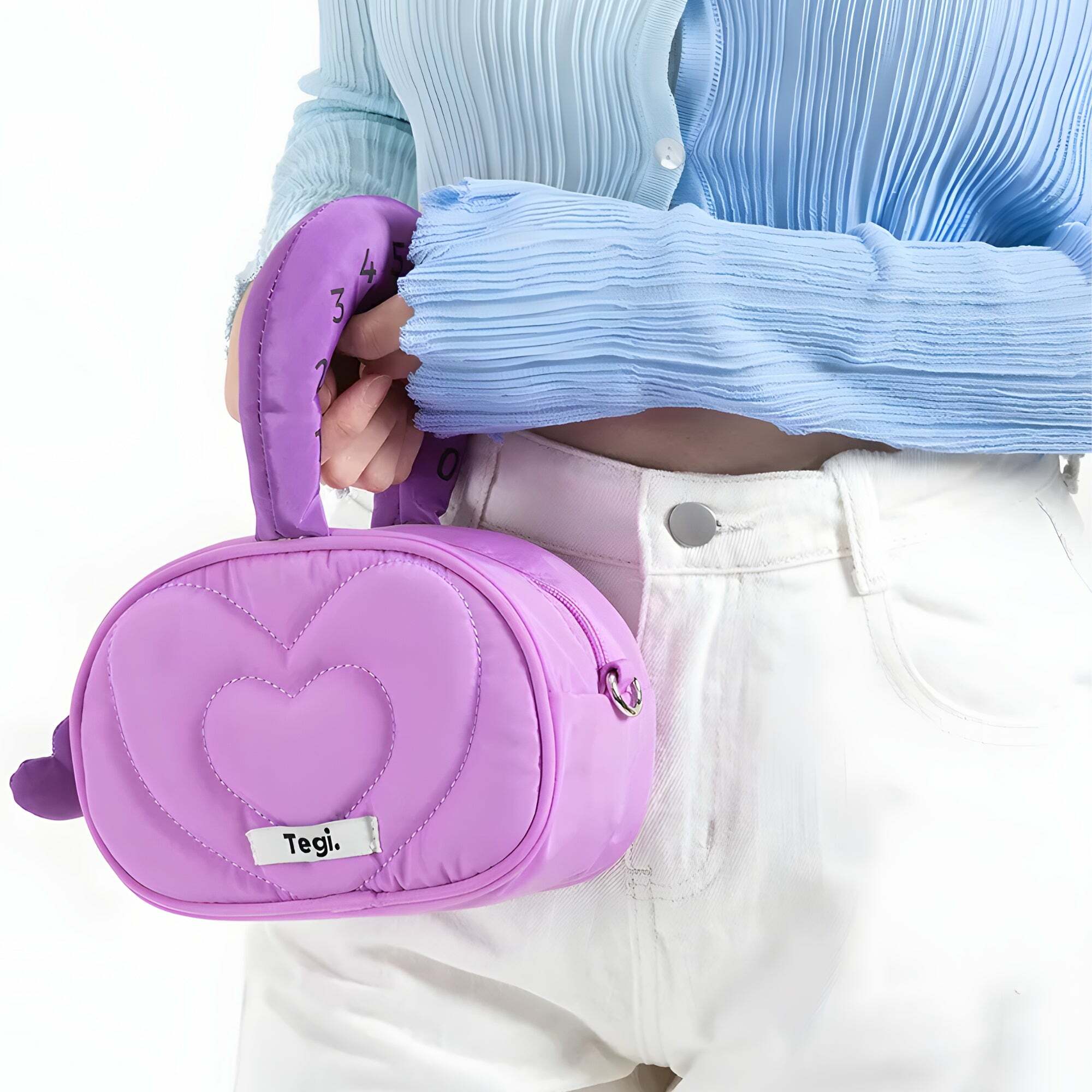 Y2K Aesthetic Weirdcore Heart Puffer Handbag - 2000s Fashion Trend