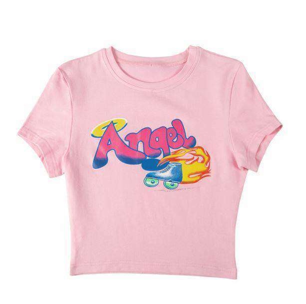 Y2K Baby Girl Tee: Retro 2000s Fashion for Trendy Outfits