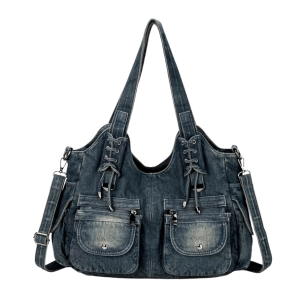 Y2K Denim Bag: Trendy 2000s Fashion Essential for Your Y2K Outfits