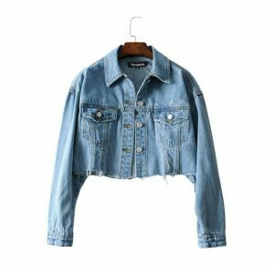 Y2K Fashion 90s Jean Jacket - Retro 2000s Style Outerwear for Women