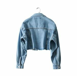 Y2K Fashion 90s Jean Jacket - Retro 2000s Style Outerwear for Women