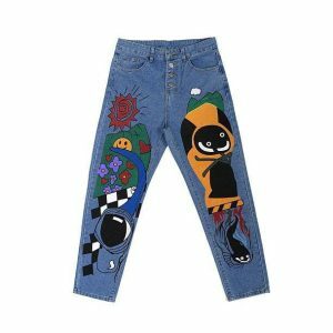 Y2K Fashion Anime Girl Pants - Trendy 2000s Style for Unique Outfits