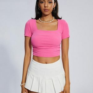 Y2K Fashion Barbie Crop Top - Trendy 2000s Style for Iconic Looks