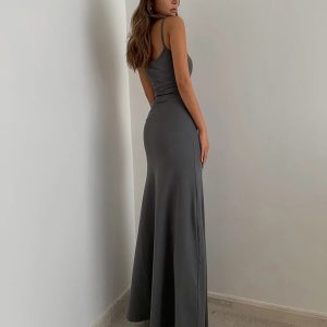 Y2K Fashion Bodycon Maxi Dress - Trendy 2000s Style for Modern Looks