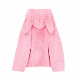 Y2K Fashion Bunny Ears Jacket - Trendy 2000s Style Outerwear