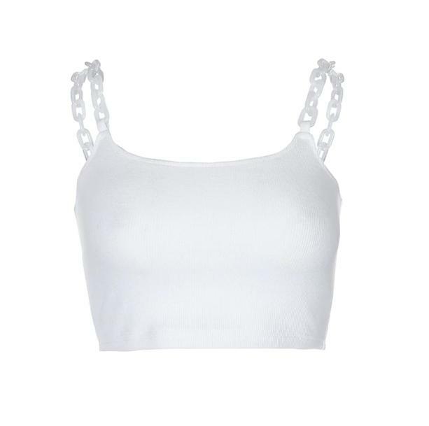 Y2K Fashion Chain Strap Top - Trendy 2000s Style for Effortless Aesthetic