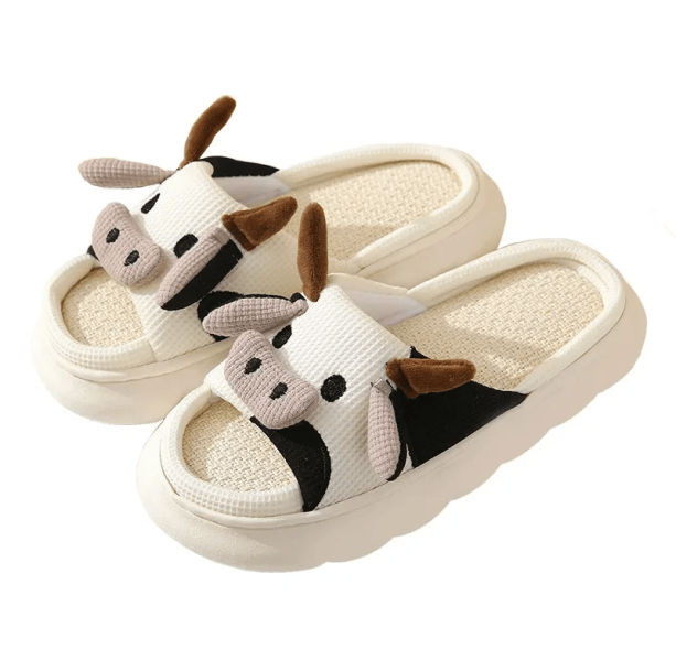 Y2K Fashion Cow Slippers: Trendy 2000s Style for Cozy Comfort