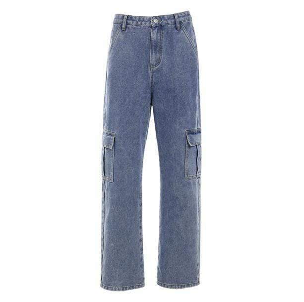 Y2K Fashion Deep Pockets Jeans: Trendy 2000s Style for Effortless Looks