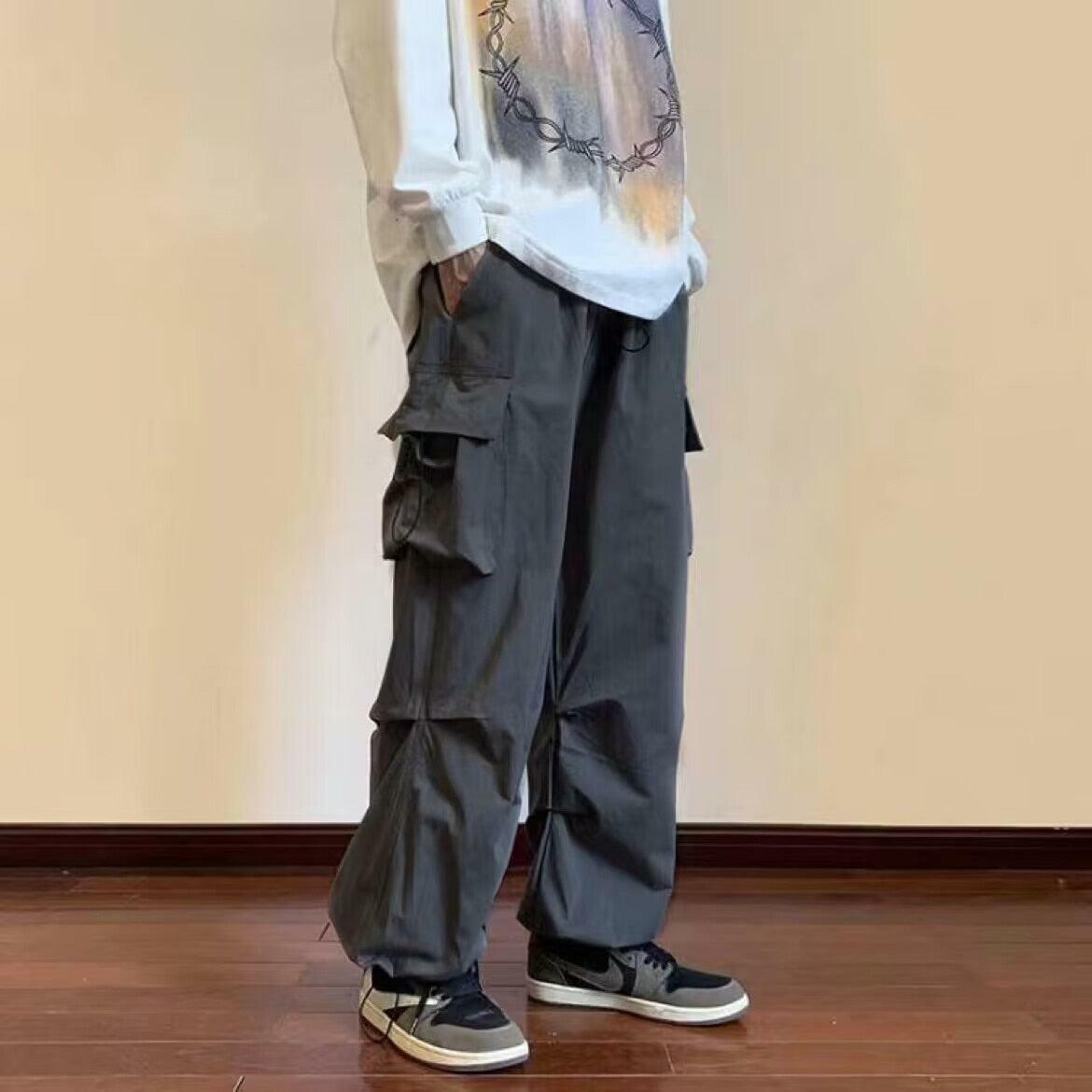 Y2K Fashion Drawstring Cargo Pants - Trendy 2000s Style for Women