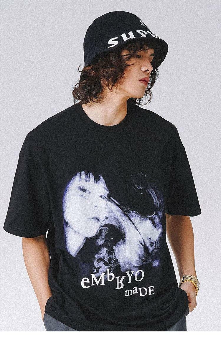 Y2K Fashion Embryo Made Tee: Trendy 2000s Style for Modern Aesthetics