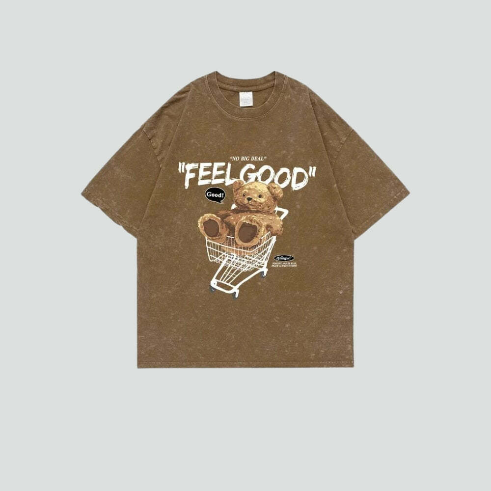 Y2K Fashion Feel Good Tee: Embrace 2000s Style with Comfort & Vibe