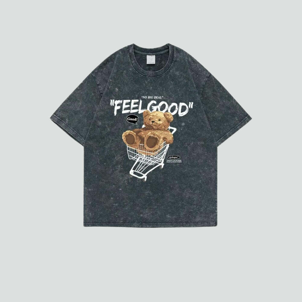 Y2K Fashion Feel Good Tee: Embrace 2000s Style with Comfort & Vibe