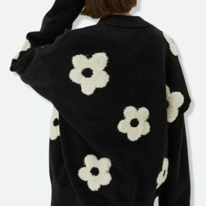 Y2K Fashion Flower Cardigan: Trendy 2000s Style for Effortless Outfits