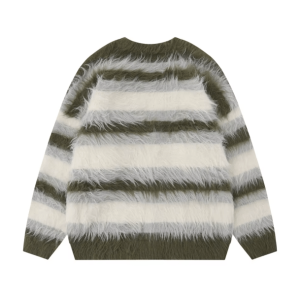 Y2K Fashion Fluffy Plush Cozy Sweater - 2000s Style Essential