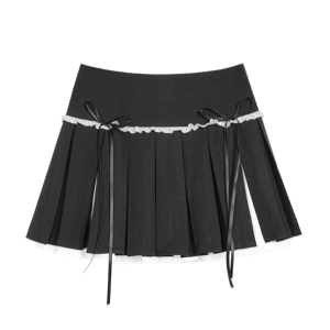 Y2K Fashion French Aesthetic Mini Skirt - Trendy 2000s Style Outfit