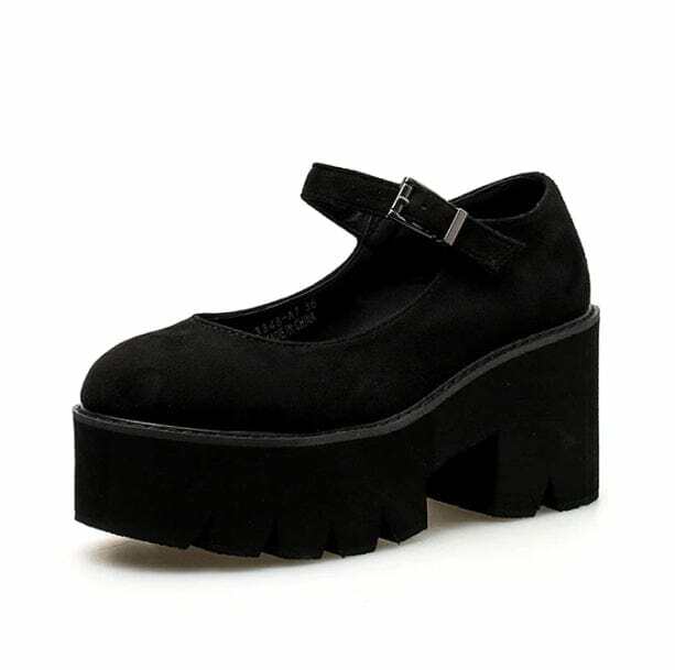 Y2K Fashion High Heel Mary Jane Shoes - Retro 2000s Style Footwear