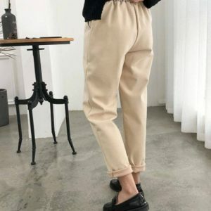 Y2K Fashion High Waist Pencil Pants - Trendy 2000s Style for Women