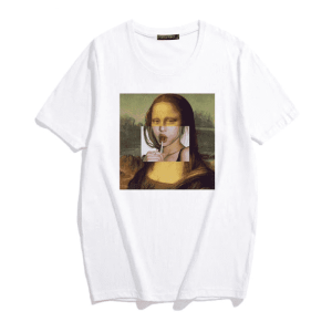 Y2K Fashion Mona Lisa T-Shirt: Iconic 2000s Style & Aesthetic Top