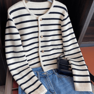 Y2K Fashion Nautical Sweater: Trendy 2000s Style for Effortless Looks