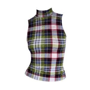 Y2K Fashion Plaid Aesthetic Tank Top - Trendy 2000s Style Essential