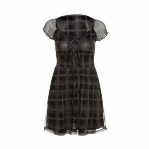 Y2K Fashion Preppy Mini Dress - Trendy 2000s Style for Modern Looks