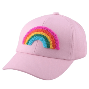 Y2K Fashion Rainbow Plush Baseball Cap - Trendy 2000s Style Accessory