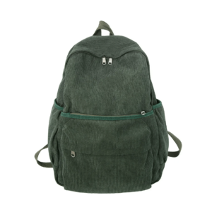 Y2K Fashion Retro Corduroy Backpack - 2000s Style Essential