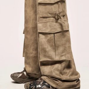 Y2K Fashion Safari Cargo Pants: Trendy 2000s Style for Effortless Looks