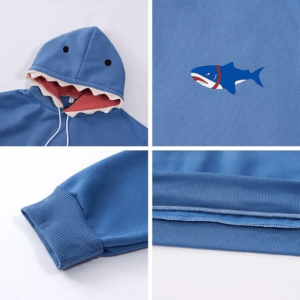 Y2K Fashion Shark Bite Hoodie - Trendy 2000s Style for Unique Outfits