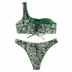 Y2K Fashion Snake Bite Swimwear: Trendy 2000s Style for Summer Vibes