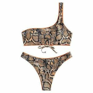 Y2K Fashion Snake Bite Swimwear: Trendy 2000s Style for Summer Vibes