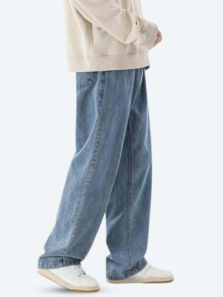 Y2K Fashion Soft Boy Denim Jeans - Trendy 2000s Style for Every Occasion