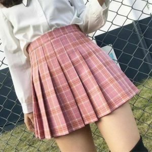 Y2K Fashion Soft Girl Skirt - Trendy 2000s Style for Effortless Aesthetic