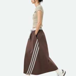 Y2K Fashion Sport Midi Skirt: Trendy 2000s Style for Effortless Looks