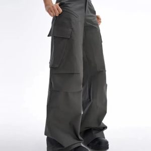 Y2K Fashion Streetwear Sport Cargo Pants - 2000s Style Aesthetic Outfit