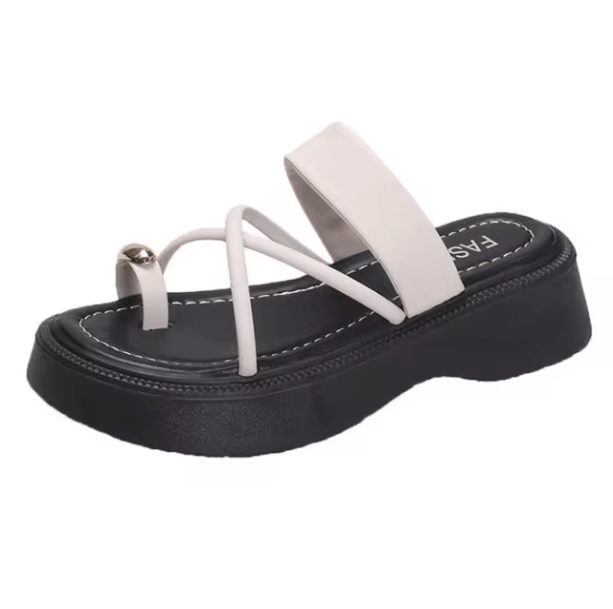 Y2K Fashion Summer Clip Toe Sandals - Trendy 2000s Style Footwear