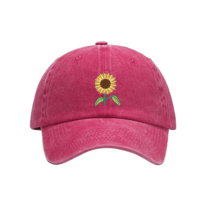 Y2K Fashion Sunflower Baseball Cap - Trendy 2000s Style Accessory