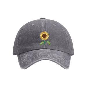 Y2K Fashion Sunflower Baseball Cap - Trendy 2000s Style Accessory