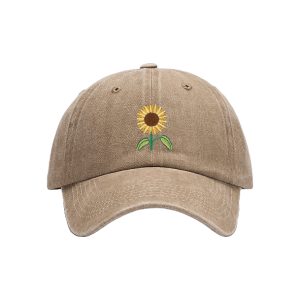 Y2K Fashion Sunflower Baseball Cap - Trendy 2000s Style Accessory