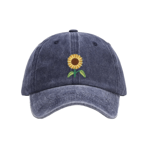 Y2K Fashion Sunflower Baseball Cap - Trendy 2000s Style Accessory