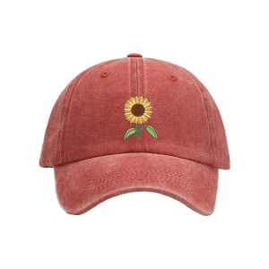 Y2K Fashion Sunflower Baseball Cap - Trendy 2000s Style Accessory