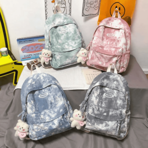 Y2K Fashion Tie Dye School Backpack - Trendy 2000s Style Accessory