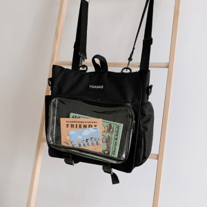 Y2K Fashion Transparent Pocket Backpack - Trendy 2000s Style Accessory