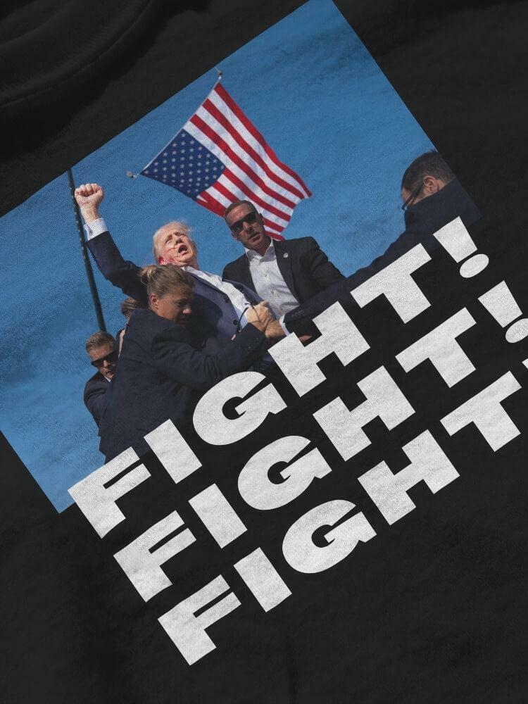 Y2K Fashion Trump Fight Tee: Iconic 2000s Style Graphic Top