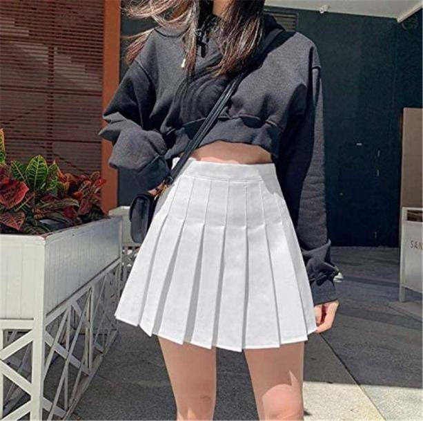 Y2K Fashion White Tennis Skirt - Trendy 2000s Style for Modern Outfits