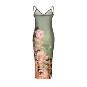 Y2K Floral Bodycon Dress - Trendy 2000s Style for Effortless Chic