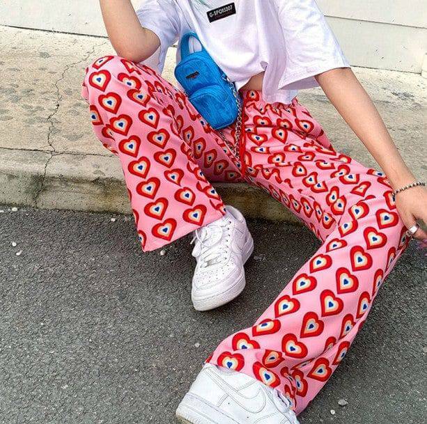 Y2K Lovecore Pants: Trendy 2000s Fashion for a Retro Aesthetic