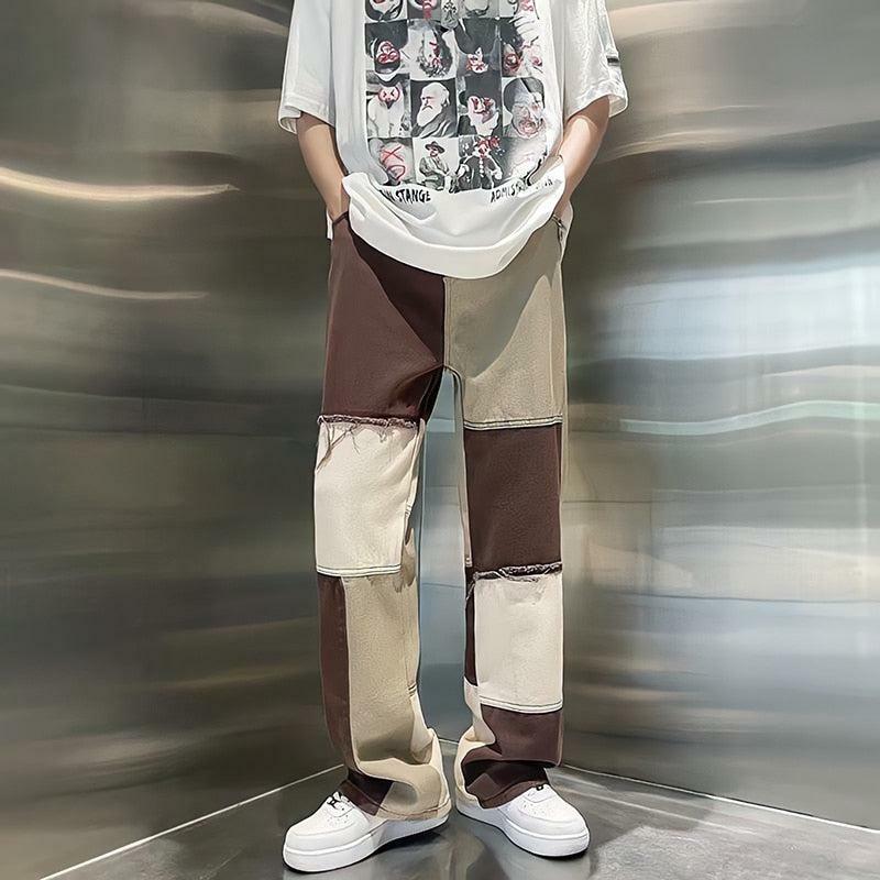 Y2K Patchwork Pants: Trendy 2000s Fashion for a Retro Aesthetic